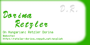 dorina retzler business card